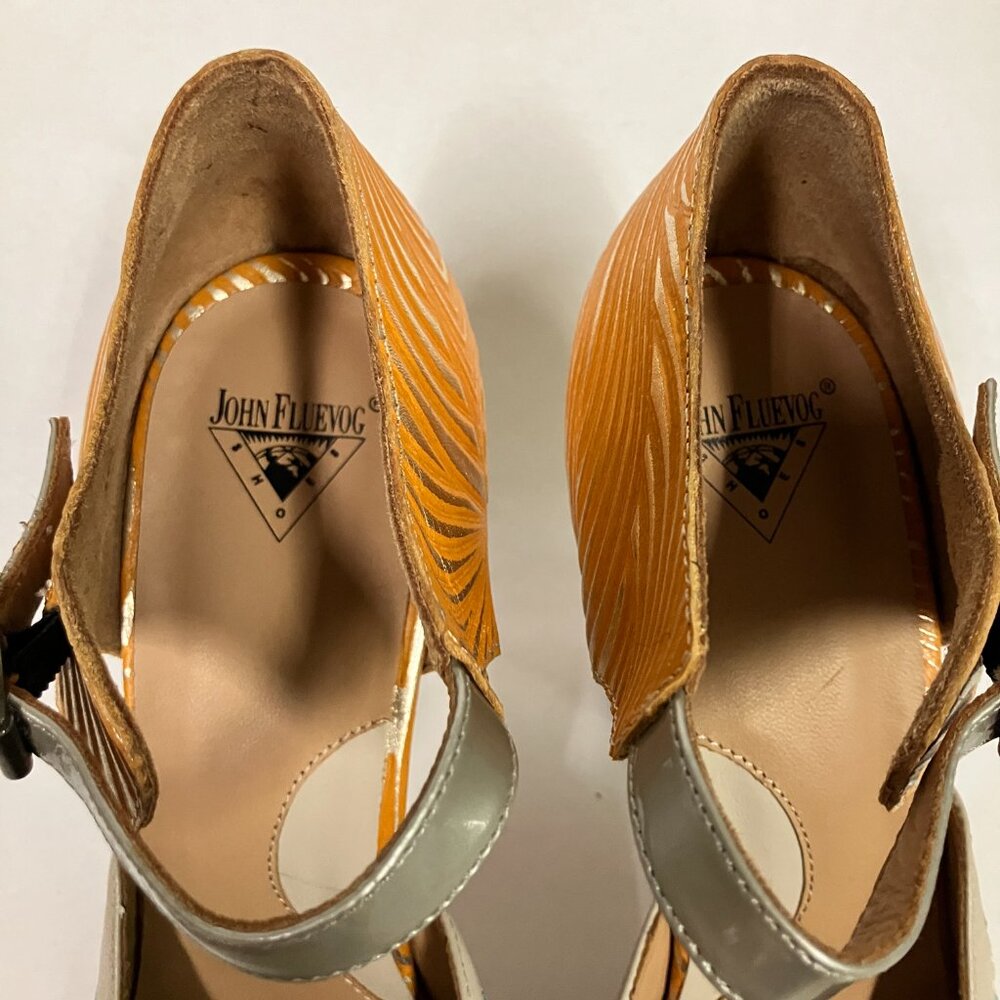 *BRAND NEW!* Fluevog 2017 Miracle Platform FLORA, Floral, Size 9.5 (TTS, narrow) - Picture 5 of 10